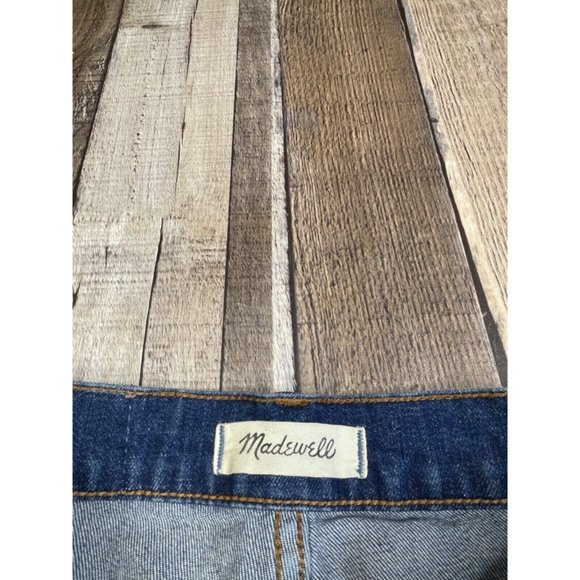 Madewell Women 25 The Perfect Crop Blue Jeans High Rise Stretch Raw Hem - Picture 5 of 6